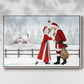 Christmas Love Collection A - Framed Gallery Wrapped Canvas in Floating Frame