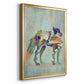 Fantastic Florals Fox, Standing - Modern Framed Canvas Print