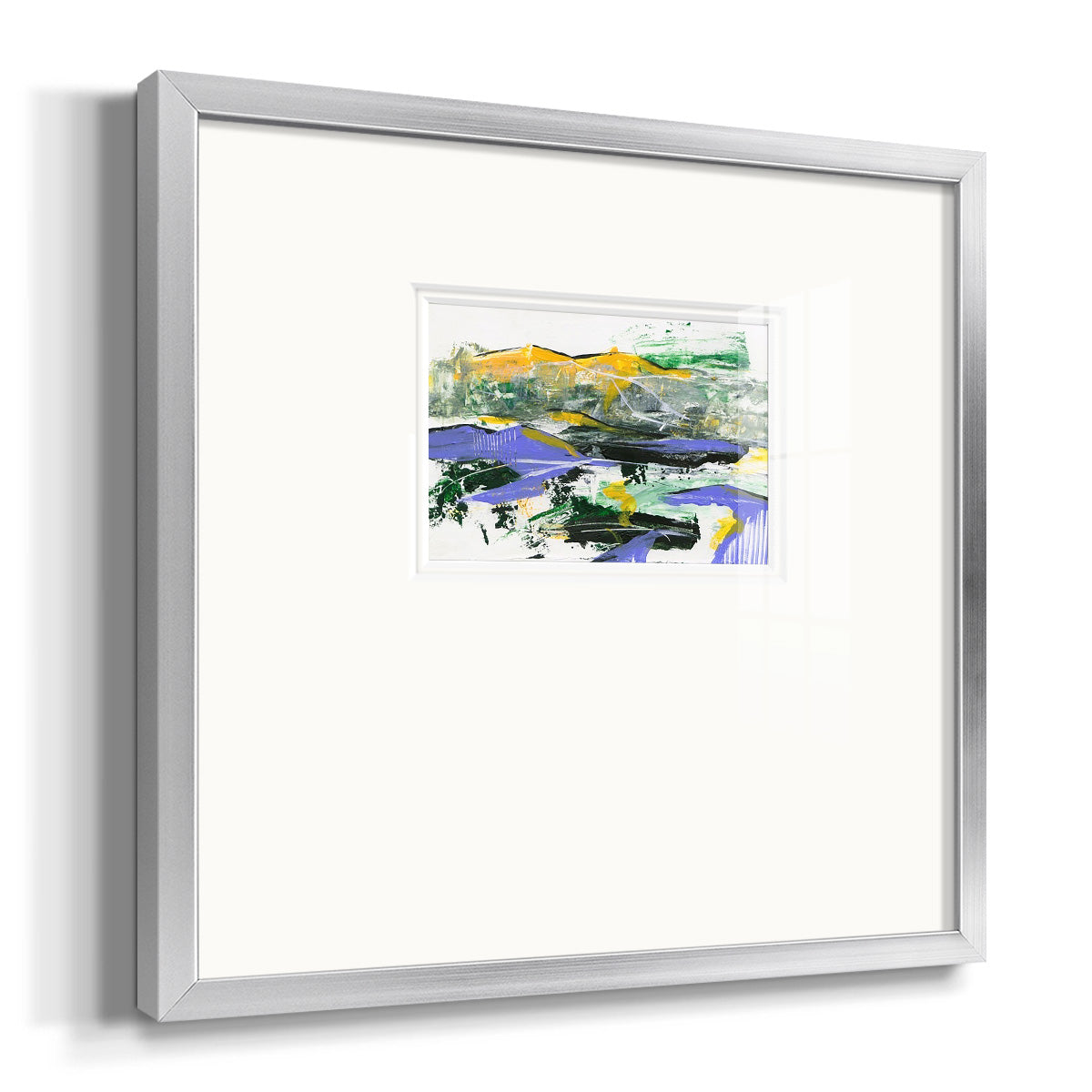 Silent Mountain III Premium Framed Print Double Matboard