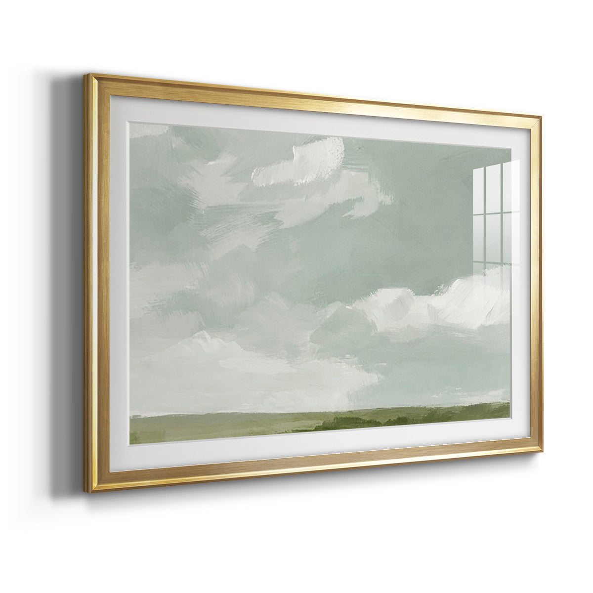 Gray Stone Sky II - Modern Framed Art Print