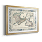 Bordered Map of Canada - Modern Framed Art Print