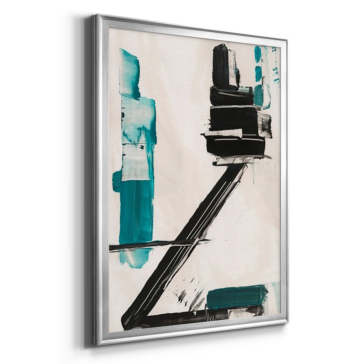 Geometry Notes IV - Modern Framed Canvas Print