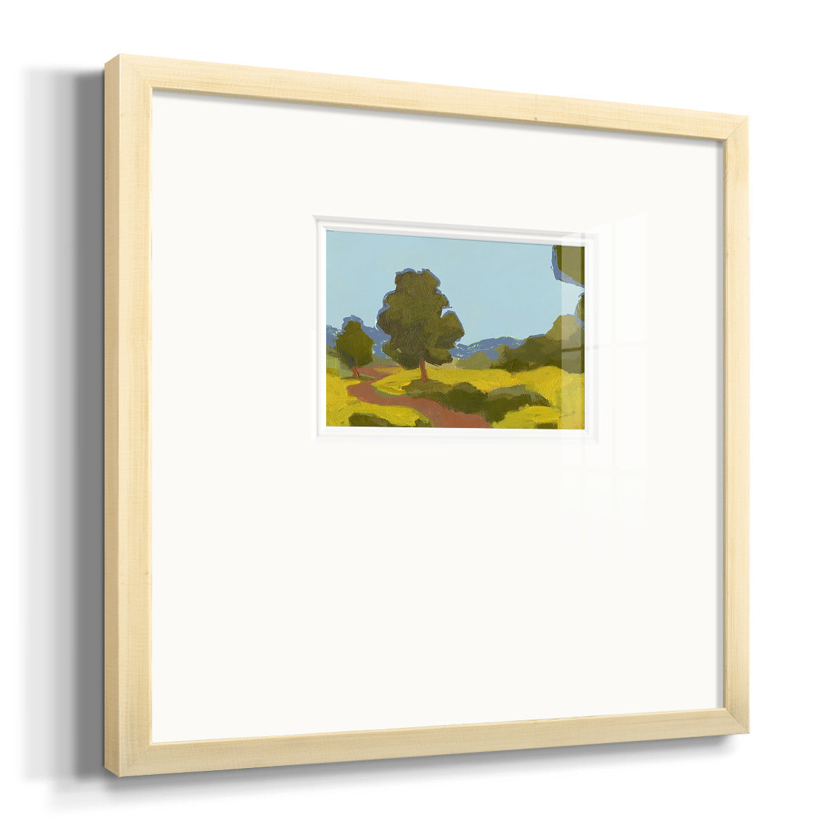 Bright Park I Premium Framed Print Double Matboard