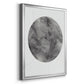 Graphite Moon II - Modern Framed Canvas Print