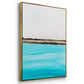 Harmony in Turquiose - Framed Premium Gallery Wrapped Canvas L Frame - Ready to Hang