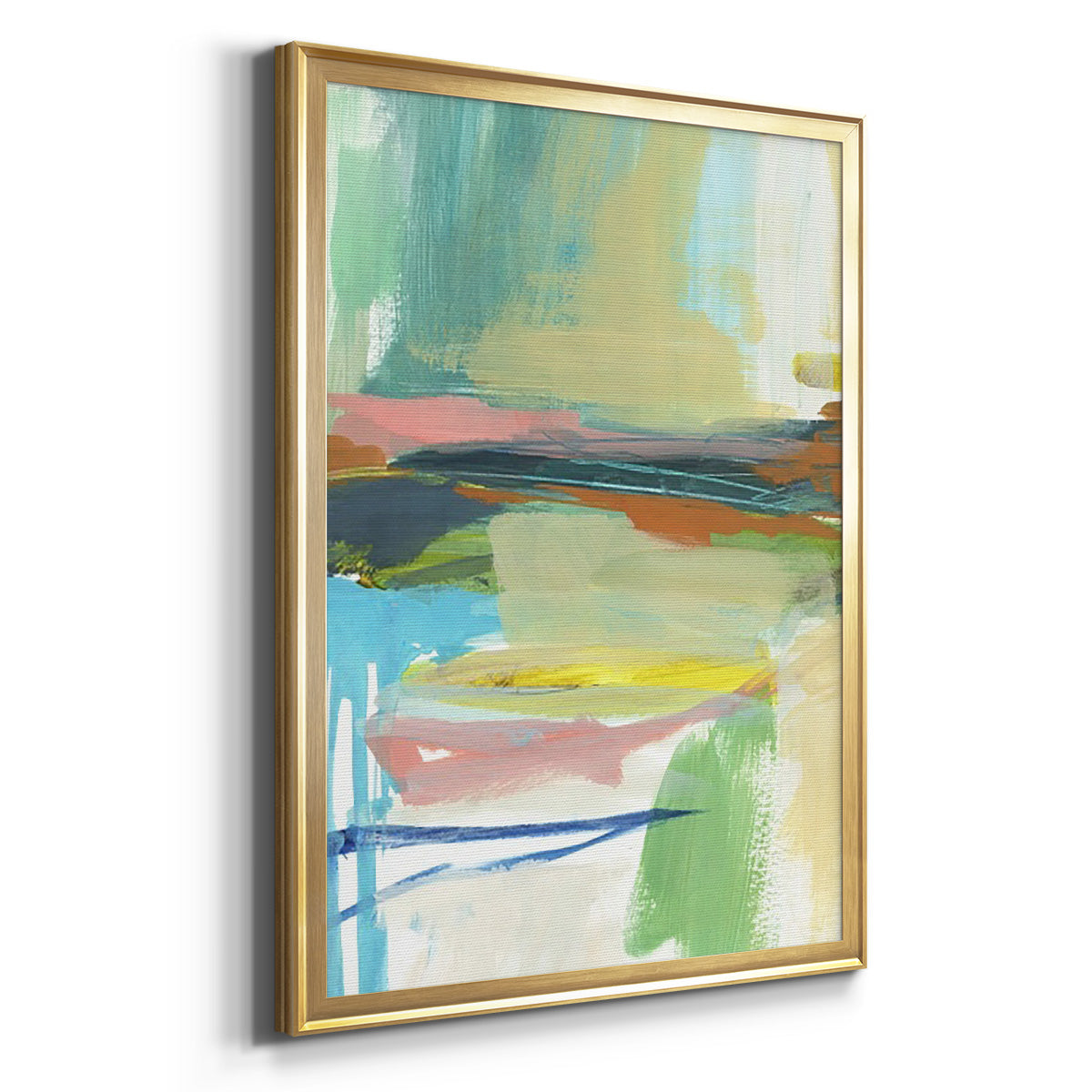 Radiant Horizon III - Modern Framed Canvas Print