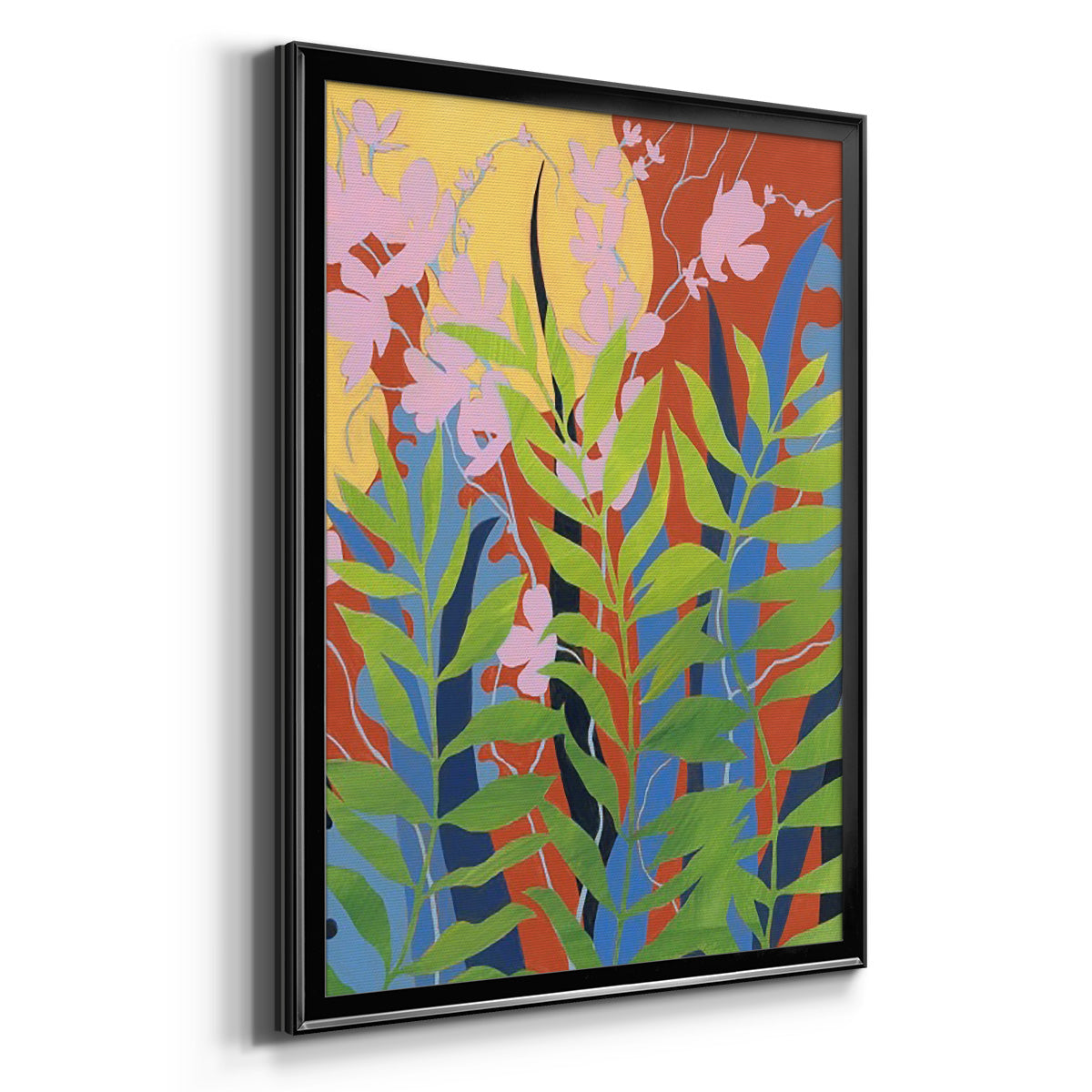 Bold Bright & Wild II - Modern Framed Canvas Print