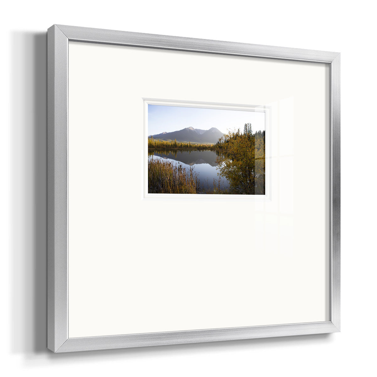 Low Light on Vermillion Premium Framed Print Double Matboard