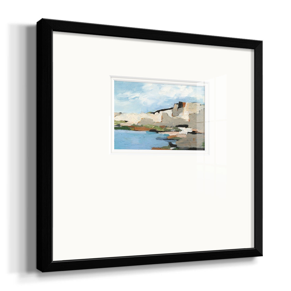 White Rock Cliffs II Premium Framed Print Double Matboard