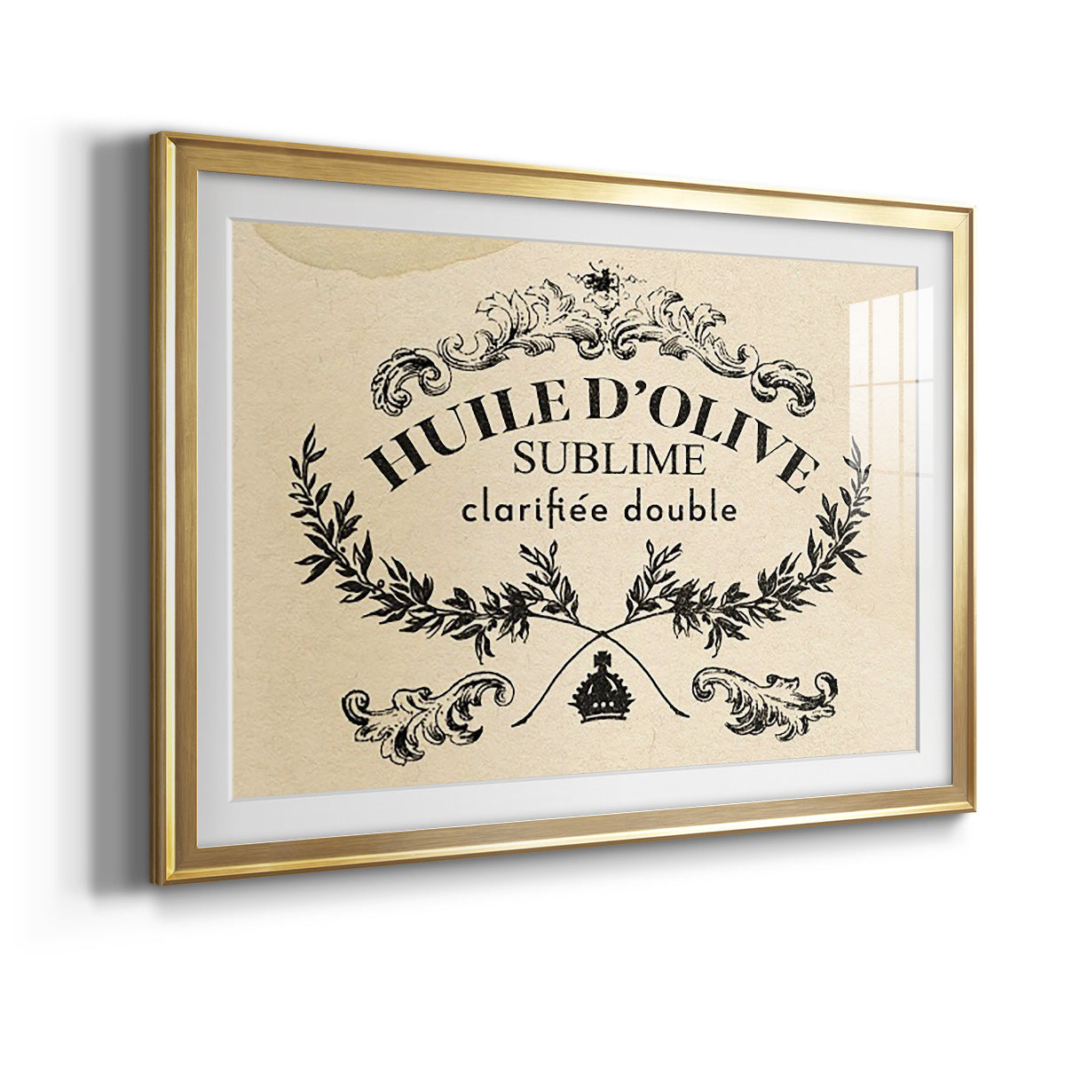Antique French Label IV - Modern Framed Art Print