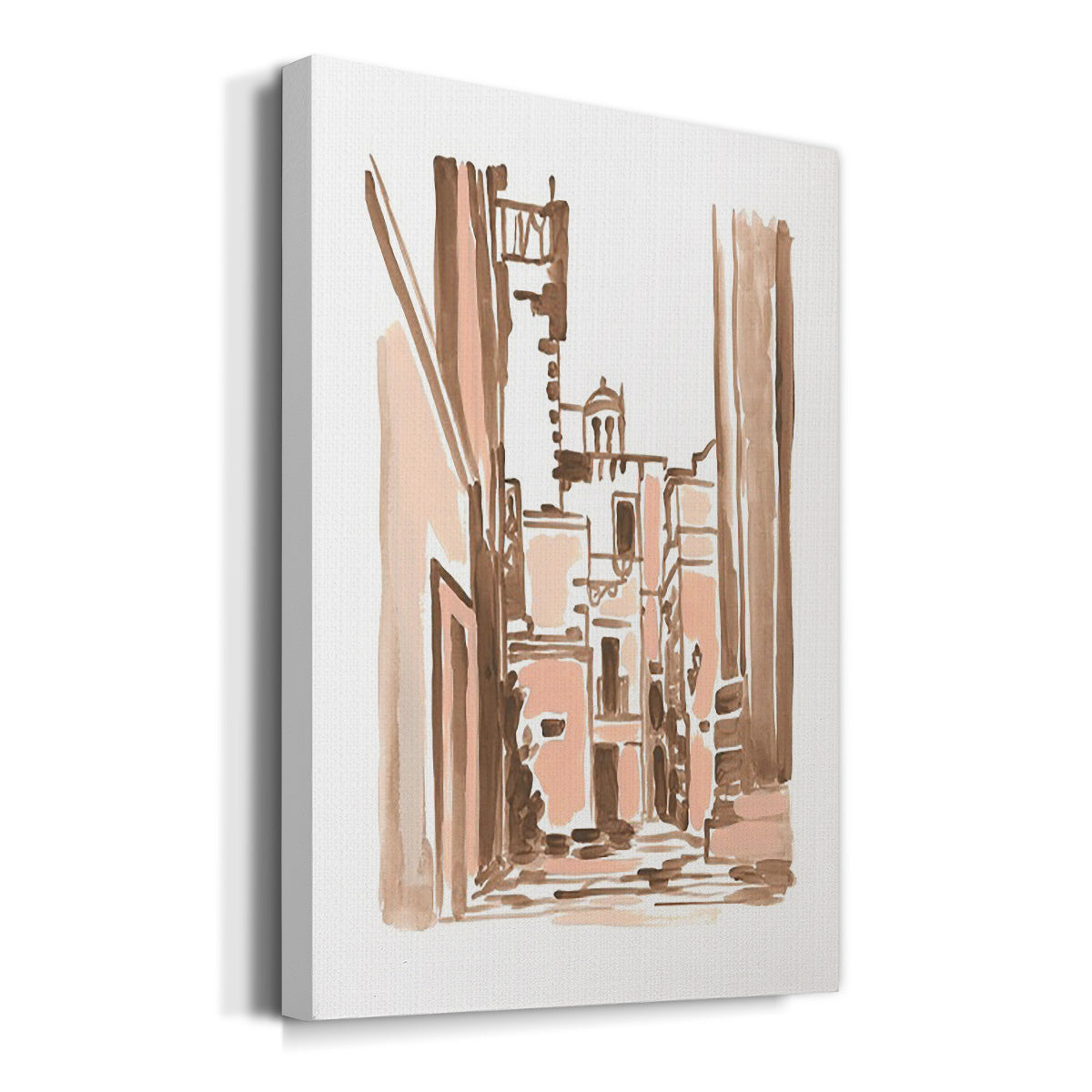 Blush Architecture Study II - Canvas Art Print