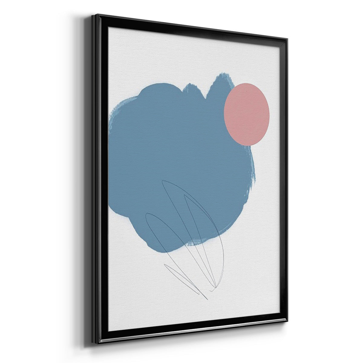 Elementary Abstract II - Modern Framed Canvas Print