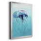 Jelly Fish - Modern Framed Canvas Print