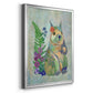 Fantastic Florals Squirrel - Modern Framed Canvas Print