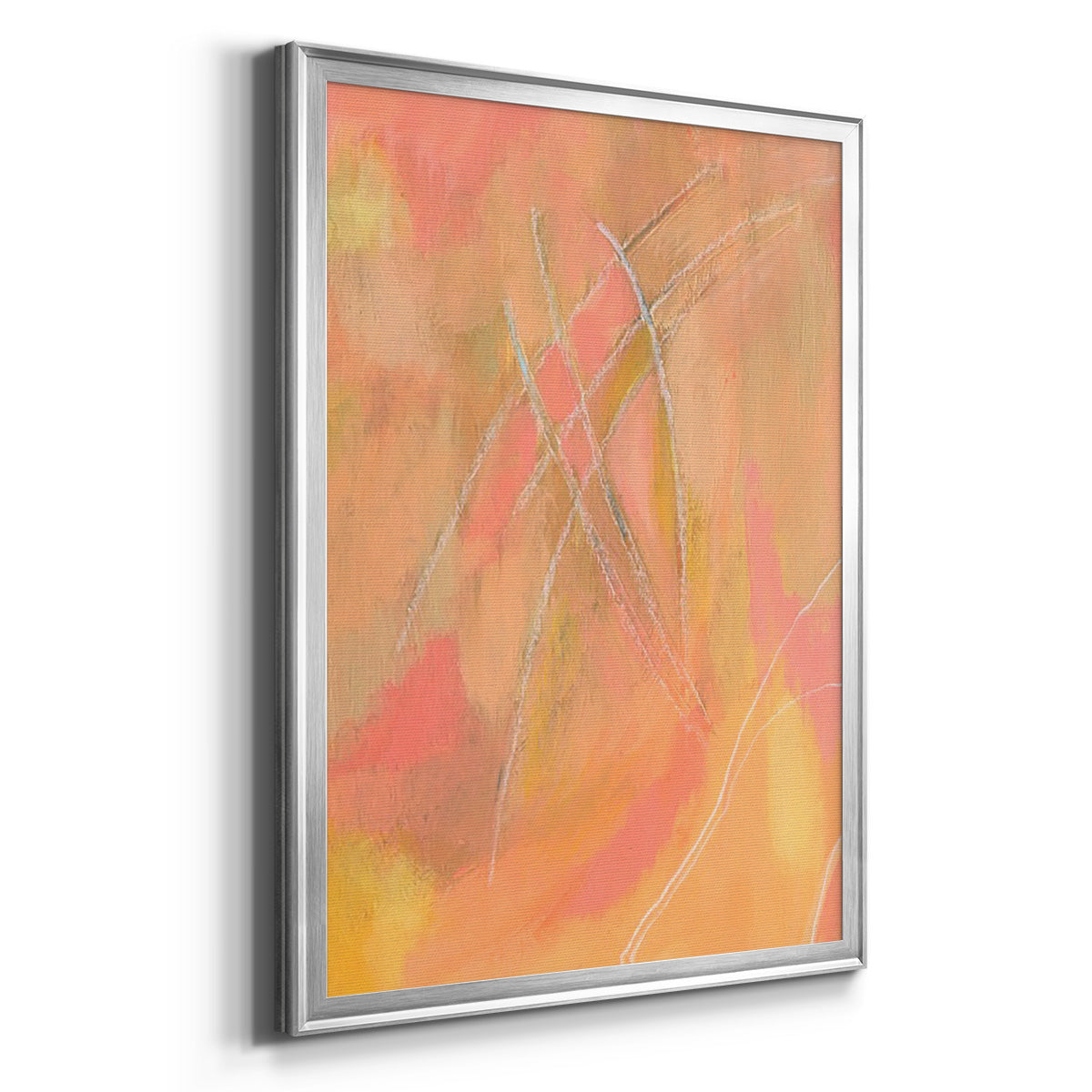 Peach Bliss IV - Modern Framed Canvas Print