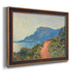 Affiche La Corniche près de Monaco Peinture - Ornate Framed Canvas Print
