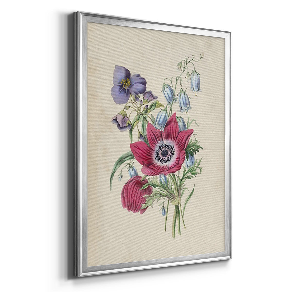 Antique Garden Bouquet I - Modern Framed Canvas Print