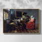 The Glass of Wine, c. 1660 - Floater Framed Canvas Print