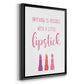 Little Lipstick - Modern Framed Canvas Print
