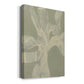 White Ribbon on Celadon II - Canvas Art Print