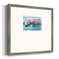 Primary Boats I Premium Framed Print Double Matboard