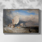 Fishing Boats with Hucksters Bargaining for Fish, 1837-1838 - Floater Framed Canvas Print