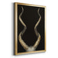 Spiral Antelope Horns -  Framed Canvas Print