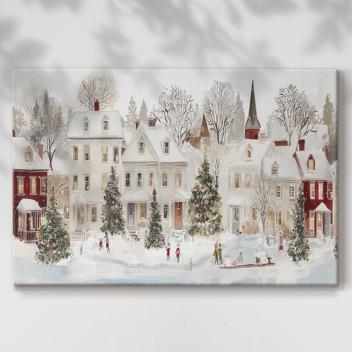 Frostlit Whisper of Midwinter - Canvas Art Print