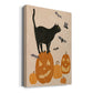 Pumpkin Patch Cats I Premium Gallery Wrapped Canvas - Ready to Hang