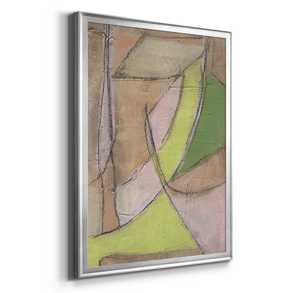 Many Layers II - Modern Framed Canvas Print