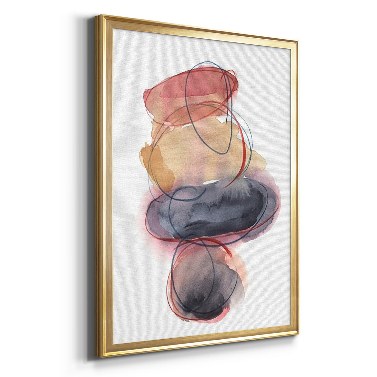 Balancing Act I - Modern Framed Canvas Print