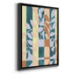 Checkered Cutting I - Modern Framed Canvas Print