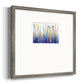 Blue and Gold Abstract V - Double Matboard Framed Print