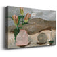 Vase of Pink Flowers V Premium Gallery Wrapped Canvas - Ready to Hang