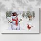 Silver Yule at Midnight - Canvas Art Print