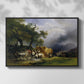The Harvest Wagon (Der Heuwagen), c. 1850 - Floater Framed Canvas Print