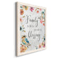Spring Bird Blessing - Barnwood Framed Canvas Print