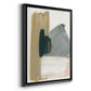 Marble Block Symmetry II - Modern Framed Canvas Print