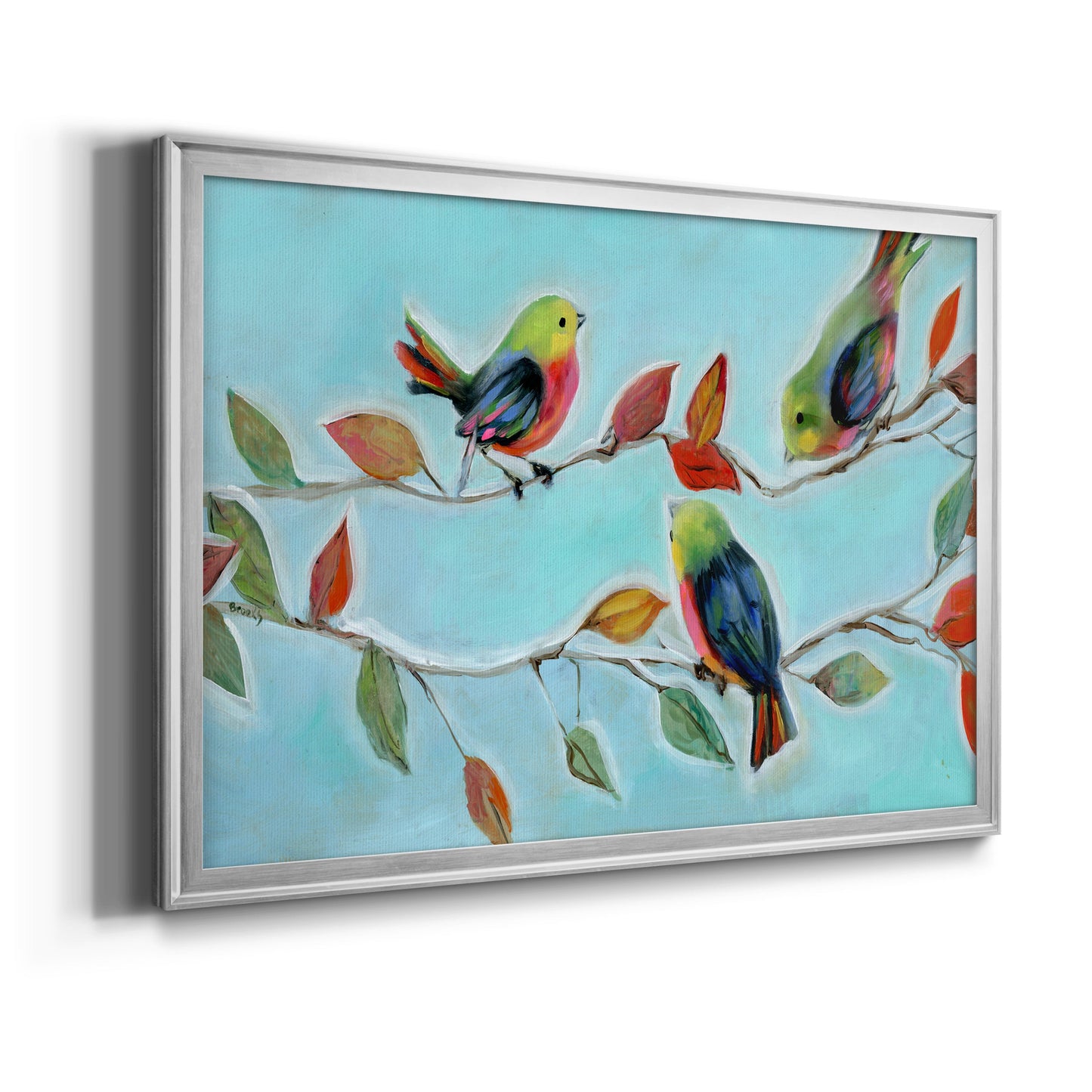 Bitty Birds II Premium Classic Framed Canvas - Ready to Hang