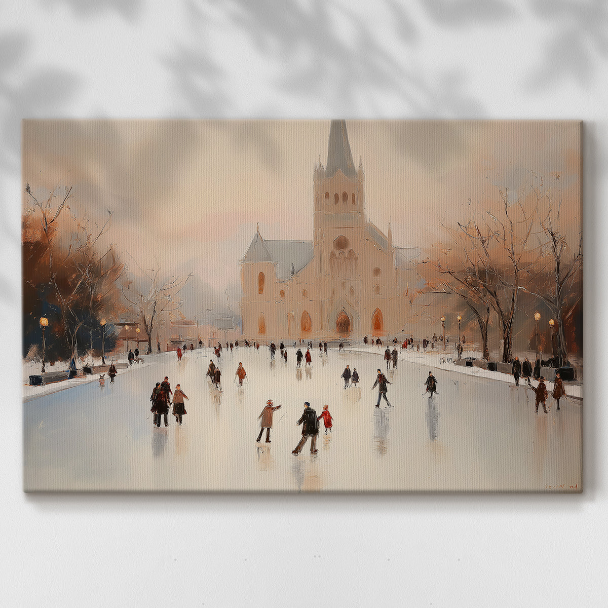 Tinsel-Gold Whisper of Dusk - Canvas Art Print