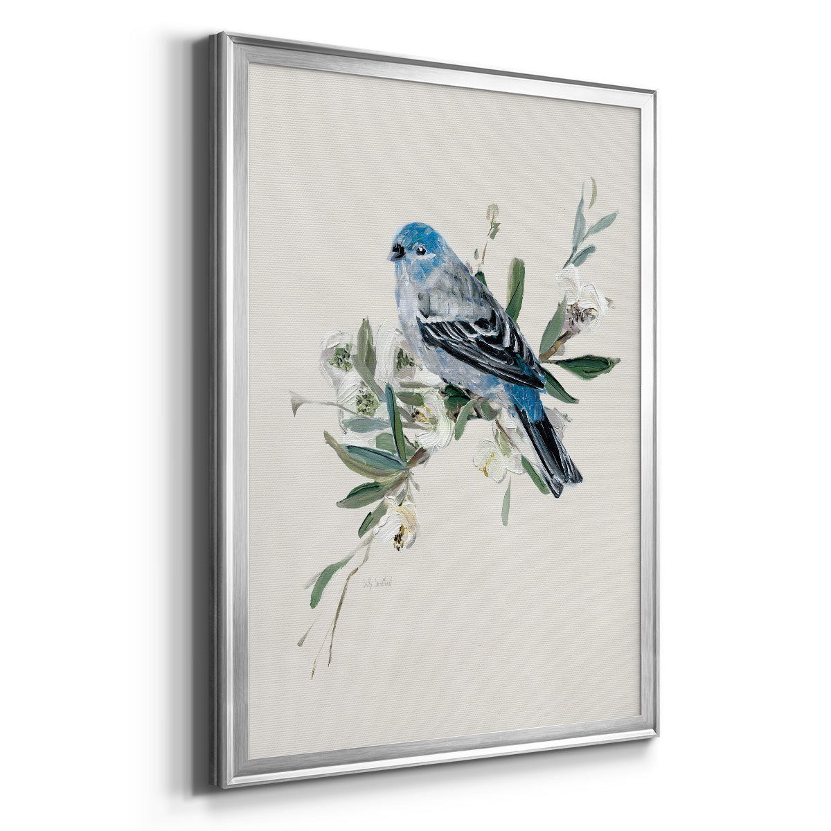 Bluebird Happy II - Modern Framed Canvas Print