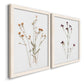 Pressed Botanical I - Premium Framed Canvas 2 Piece Set - Ready to Hang