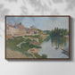 Les Andelys, Côte d'Aval, 1886 - Floater Framed Canvas Print