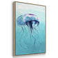 Jelly Fish - Framed Premium Gallery Wrapped Canvas L Frame - Ready to Hang