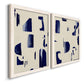 Fragment Abstraction I - Premium Framed Canvas 2 Piece Set - Ready to Hang