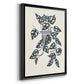 Growing Leaves II - Modern Framed Canvas Print