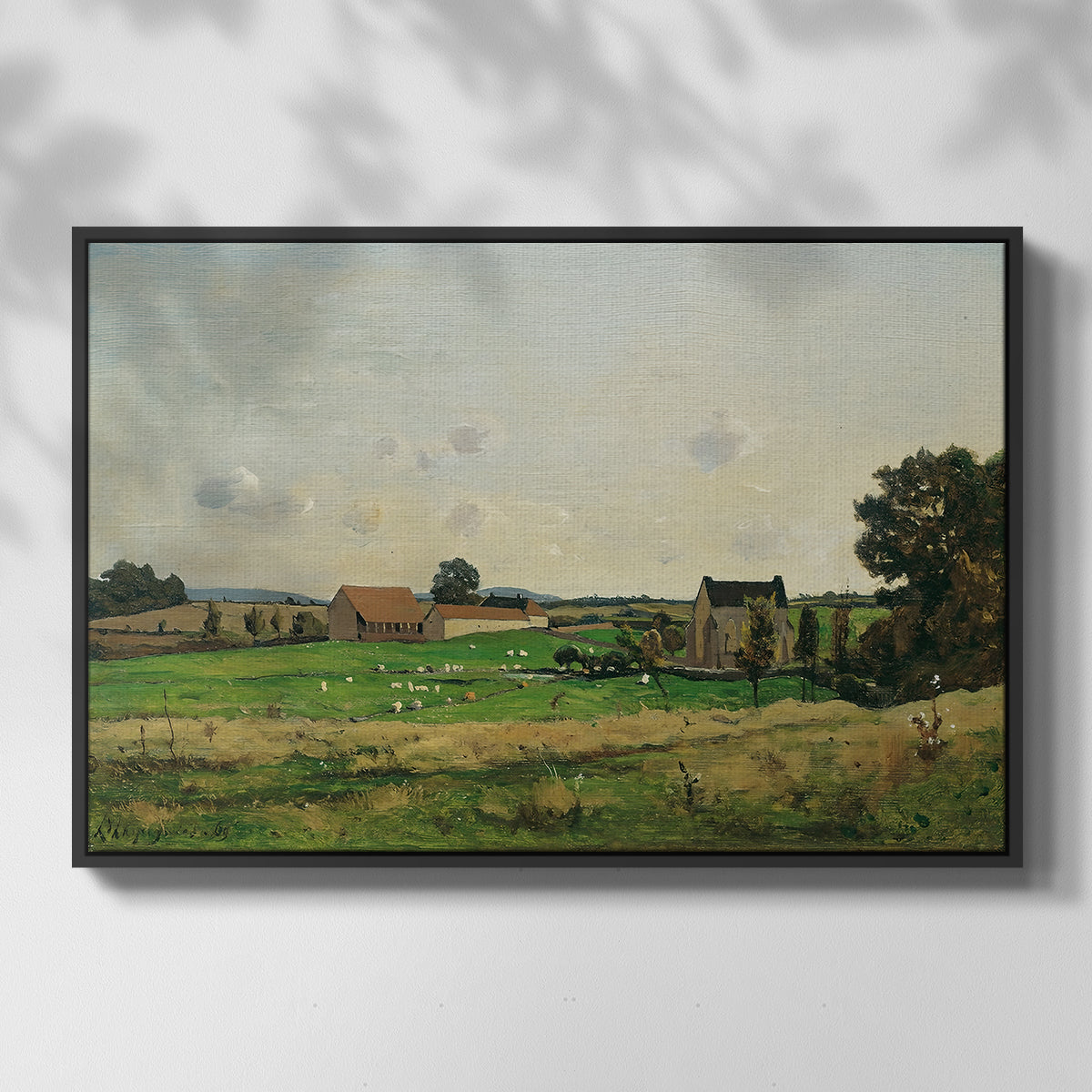 The Saulce Estate, 1869 - Floater Framed Canvas Print