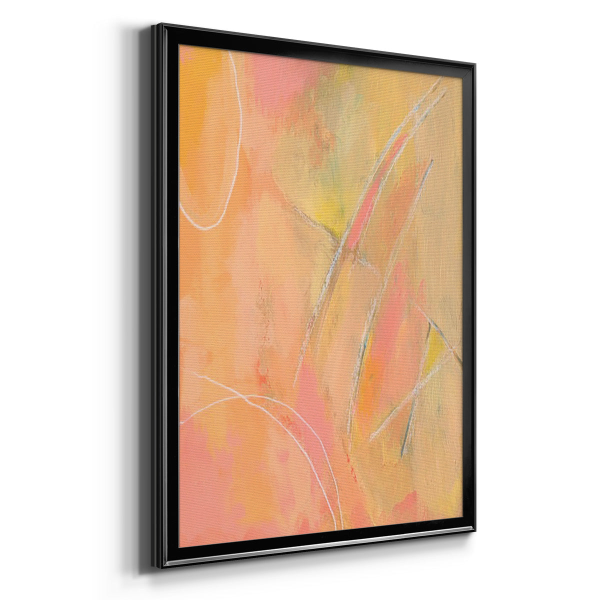 Peach Bliss III - Modern Framed Canvas Print