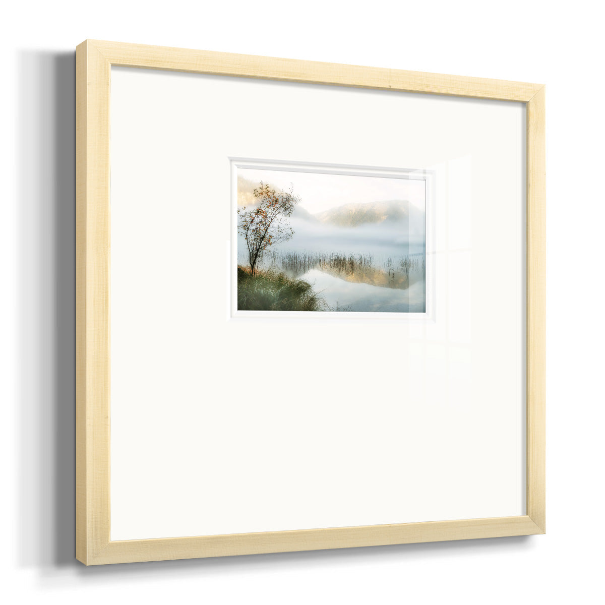 Golden Mirror of October Premium Framed Print Double Matboard