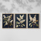 Floral Study Series LII - Restickable Framed Art Set